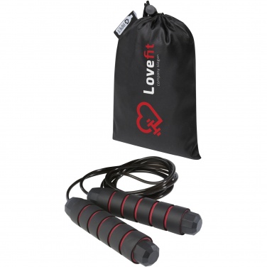 Logotrade promotional giveaway image of: Austin soft skipping rope in recycled PET pouch