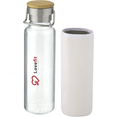 Logo trade corporate gifts image of: Thor 660 ml glass bottle with neoprene sleeve