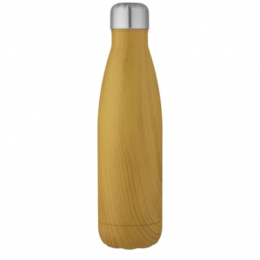 Logotrade promotional giveaway image of: Cove 500 ml vacuum insulated stainless steel bottle with wood print