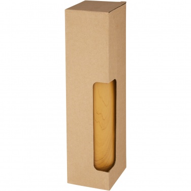 Logotrade promotional gift image of: Cove 500 ml vacuum insulated stainless steel bottle with wood print