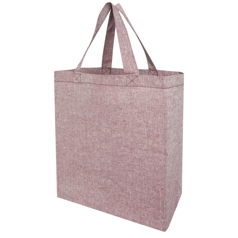 Logotrade promotional item picture of: Pheebs 150 g/m² recycled gusset tote bag 13L