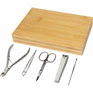 Logotrade promotional items photo of: Ladia 5-piece bamboo manicure set