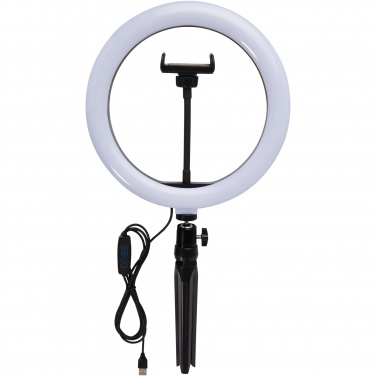 Logotrade promotional products photo of: Studio ring light for selfies and vlogging with phone holder and tripod