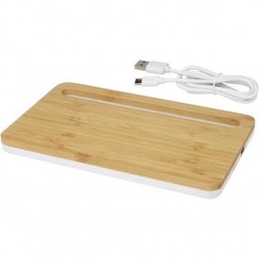 Logo trade advertising products image of: Medake 10W bamboo wireless charger