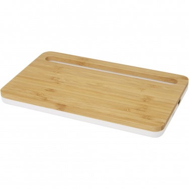 Logo trade advertising products picture of: Medake 10W bamboo wireless charger