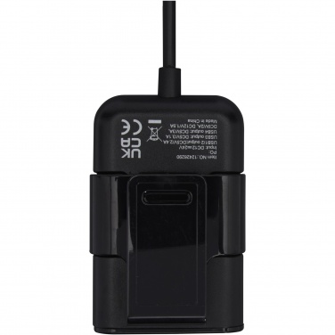Logotrade promotional gift picture of: Pilot dual car charger with QC 3.0 dual back seat extended charger