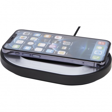Logo trade corporate gifts image of: Ray wireless charging pad with RGB mood light
