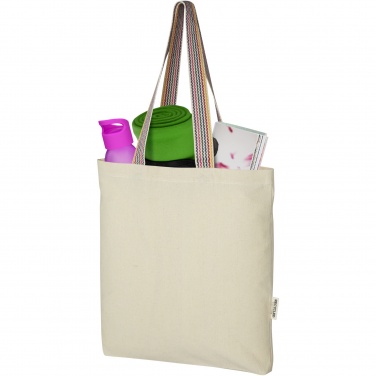 Logotrade promotional gift picture of: Rainbow 180 g/m² recycled cotton tote bag 5L