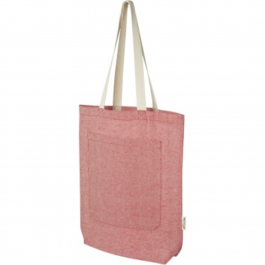 Logotrade corporate gifts photo of: Pheebs 150 g/m² recycled cotton tote bag with front pocket 9L