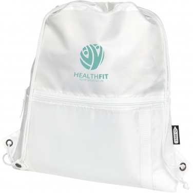 Logo trade promotional merchandise image of: Adventure recycled insulated drawstring bag 9L