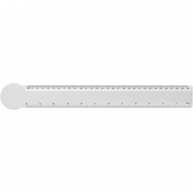 Logotrade promotional giveaway image of: Tait 30cm circle-shaped recycled plastic ruler