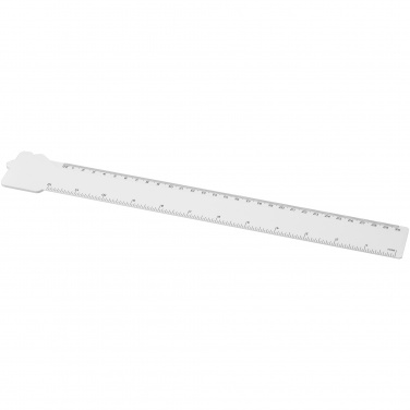 Logotrade promotional merchandise photo of: Tait 30cm house-shaped recycled plastic ruler
