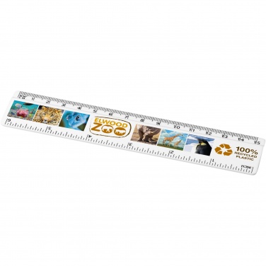 Logotrade promotional gift picture of: Refari 15 cm recycled plastic ruler