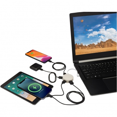 Logotrade advertising products photo of: Kenzu wheat straw USB hub