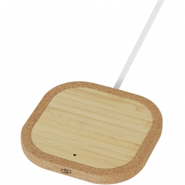 Logo trade promotional gift photo of: Cerris 15W cork wireless charging pad