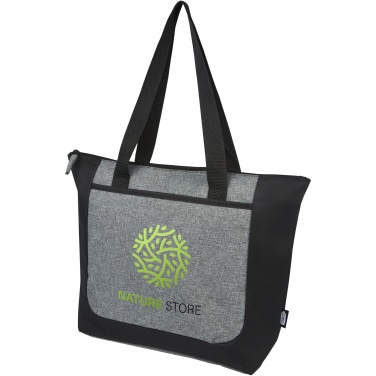Logotrade promotional merchandise picture of: Reclaim GRS recycled two-tone zippered tote bag 15L