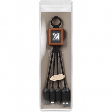 Logo trade business gifts image of: SCX.design C19 wooden easy to use cable