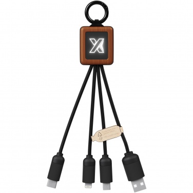 Logo trade promotional gifts image of: SCX.design C19 wooden easy to use cable