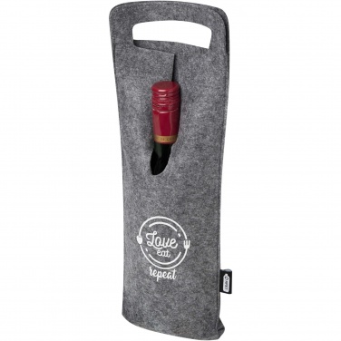 Logotrade advertising product picture of: Felta 75 cl GRS recycled felt wine bag