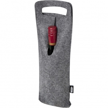 Logotrade advertising products photo of: Felta 75 cl GRS recycled felt wine bag