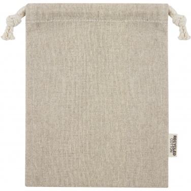 Logo trade promotional item photo of: Pheebs 150 g/m² GRS recycled cotton gift bag small 0.5L