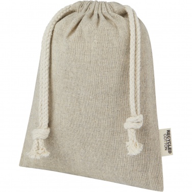 Logo trade business gift photo of: Pheebs 150 g/m² GRS recycled cotton gift bag small 0.5L