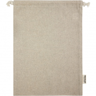 Logo trade promotional merchandise image of: Pheebs 150 g/m² GRS recycled cotton gift bag large 4L