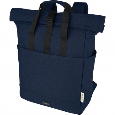 Logotrade advertising product picture of: Joey 15” GRS recycled canvas rolltop laptop backpack 15L