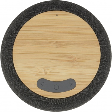 Logo trade promotional items picture of: Ecofiber bamboo/RPET Bluetooth® speaker and wireless charging pad