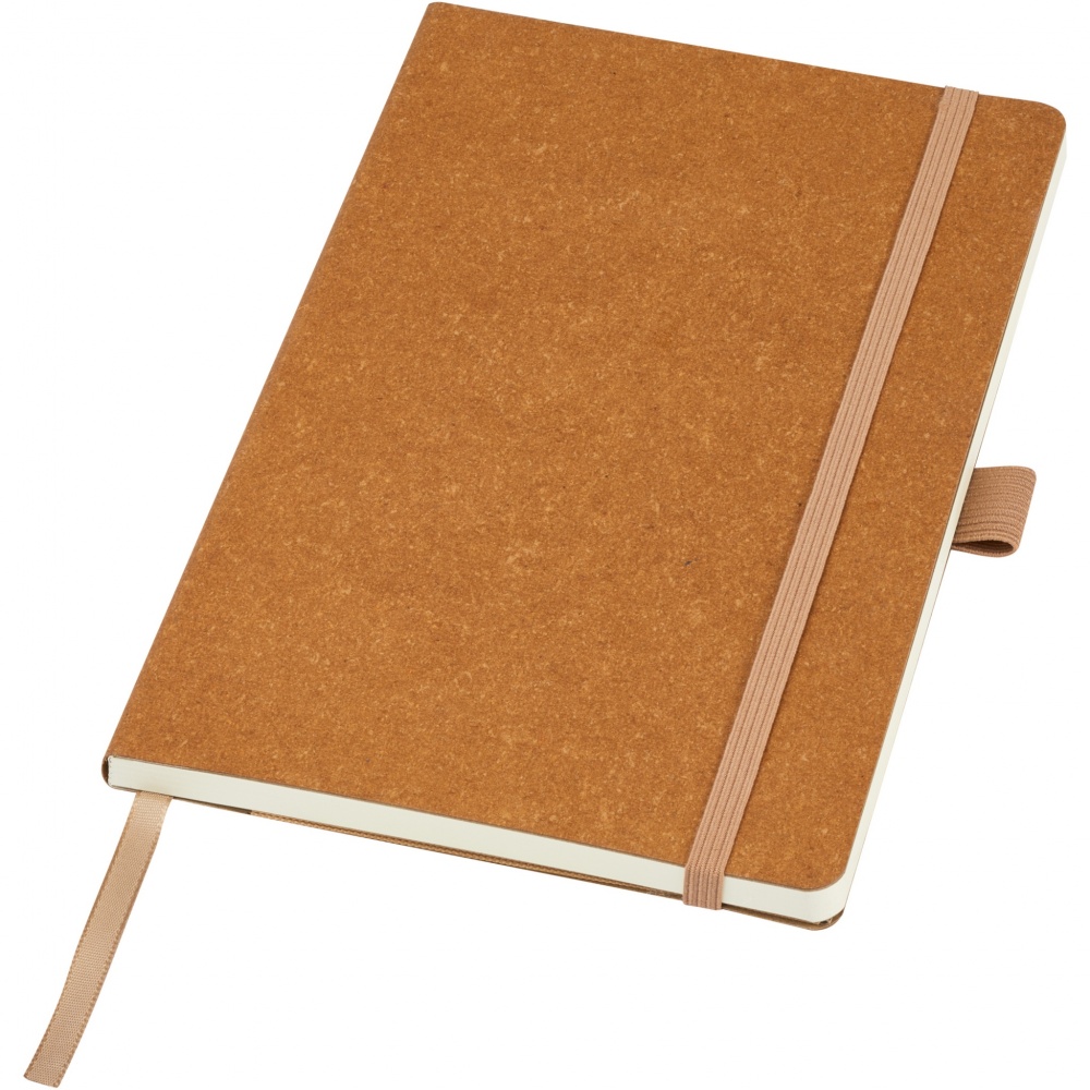 Logotrade promotional giveaway image of: Kilau recycled leather notebook 