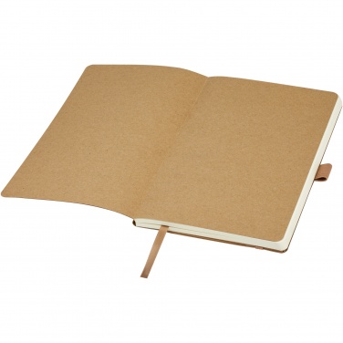 Logo trade promotional merchandise picture of: Kilau recycled leather notebook 