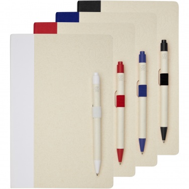 Logotrade business gifts photo of: Dairy Dream A5 size reference recycled milk cartons notebook and ballpoint pen set