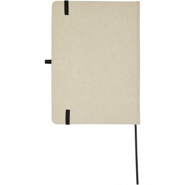 Logo trade corporate gifts image of: Tutico organic cotton hardcover notebook