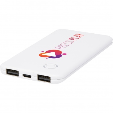 Logotrade promotional item picture of: Slender 4000 mAh slim dual power bank