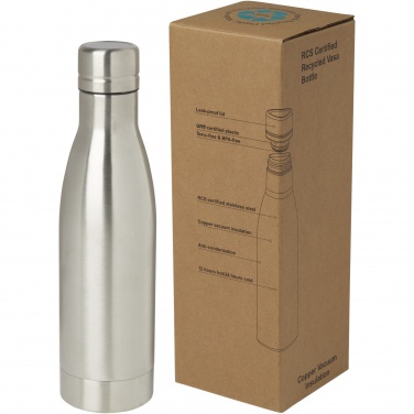 Logotrade promotional merchandise photo of: Vasa 500 ml RCS certified recycled stainless steel copper vacuum insulated bottle