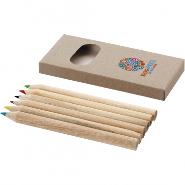 Logo trade promotional gifts picture of: Artemaa 6-piece pencil colouring set