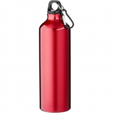Logo trade promotional products picture of: Oregon 770 ml RCS certified recycled aluminium water bottle with carabiner