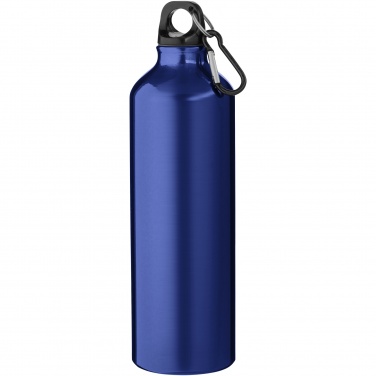 Logotrade promotional giveaway image of: Oregon 770 ml RCS certified recycled aluminium water bottle with carabiner