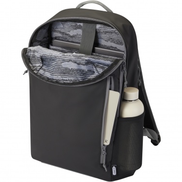 Logo trade corporate gifts picture of: Aqua 15" GRS recycled water resistant laptop backpack 21L
