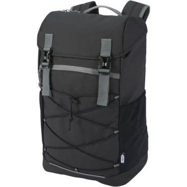 Logo trade promotional gifts image of: Aqua 15.6" GRS recycled water resistant laptop backpack 23L