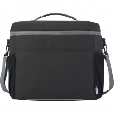Logo trade business gifts image of: Aqua 20-can GRS recycled water resistant cooler bag 22L