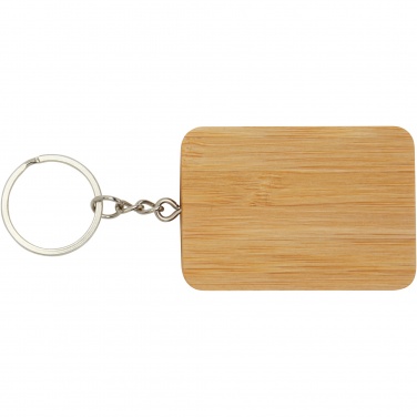 Logotrade corporate gifts photo of: Reel 6-in-1 retractable bamboo key ring charging cable