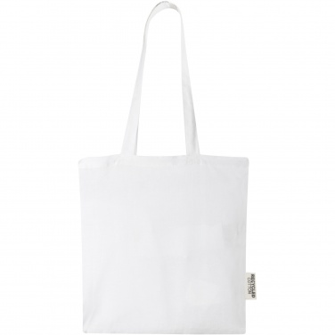Logo trade corporate gift photo of: Madras 140 g/m2 GRS recycled cotton tote bag 7L