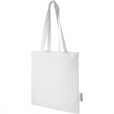 Logotrade promotional product picture of: Madras 140 g/m2 GRS recycled cotton tote bag 7L