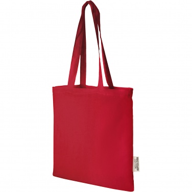 Logotrade promotional item image of: Madras 140 g/m2 GRS recycled cotton tote bag 7L