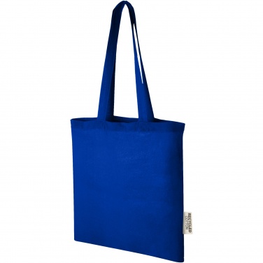 Logo trade promotional gifts picture of: Madras 140 g/m2 GRS recycled cotton tote bag 7L