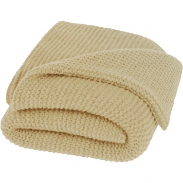 Logo trade promotional items image of: Suzy 150 x 120 cm GRS polyester knitted blanket