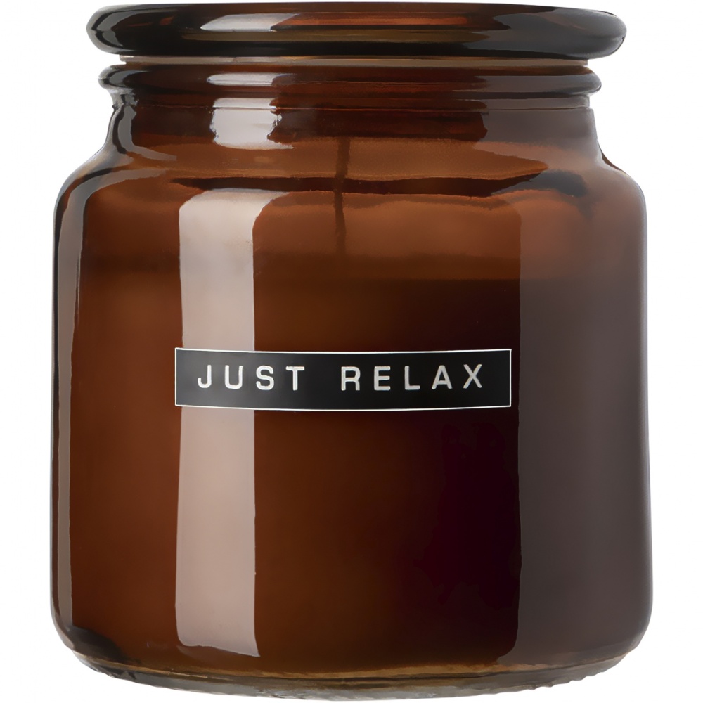 Logo trade promotional giveaways picture of: Wellmark Let's Get Cozy 650 g scented candle - cedar wood fragrance