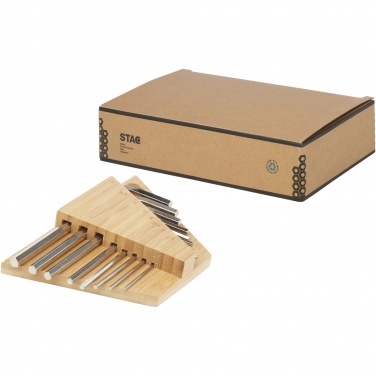Logotrade promotional merchandise image of: Allen bamboo hex key tool set