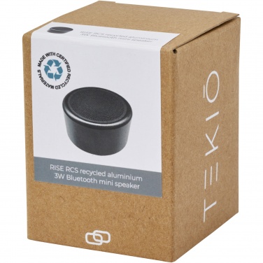 Logotrade promotional items photo of: Rise 3W RCS recycled aluminium Bluetooth® mini speaker 